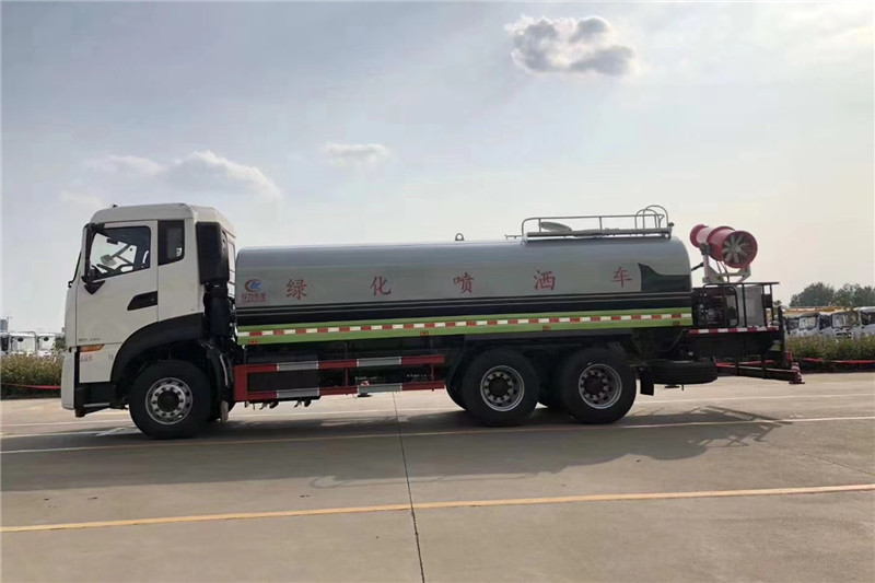 東風(fēng)天龍后八輪20噸噴霧車，國六綠化噴灑車